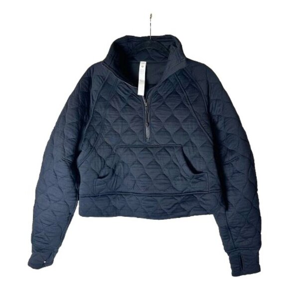 LULULEMON Scuba Oversized Quilted Half Zip Black Size XS/S - Picture 3 of 11